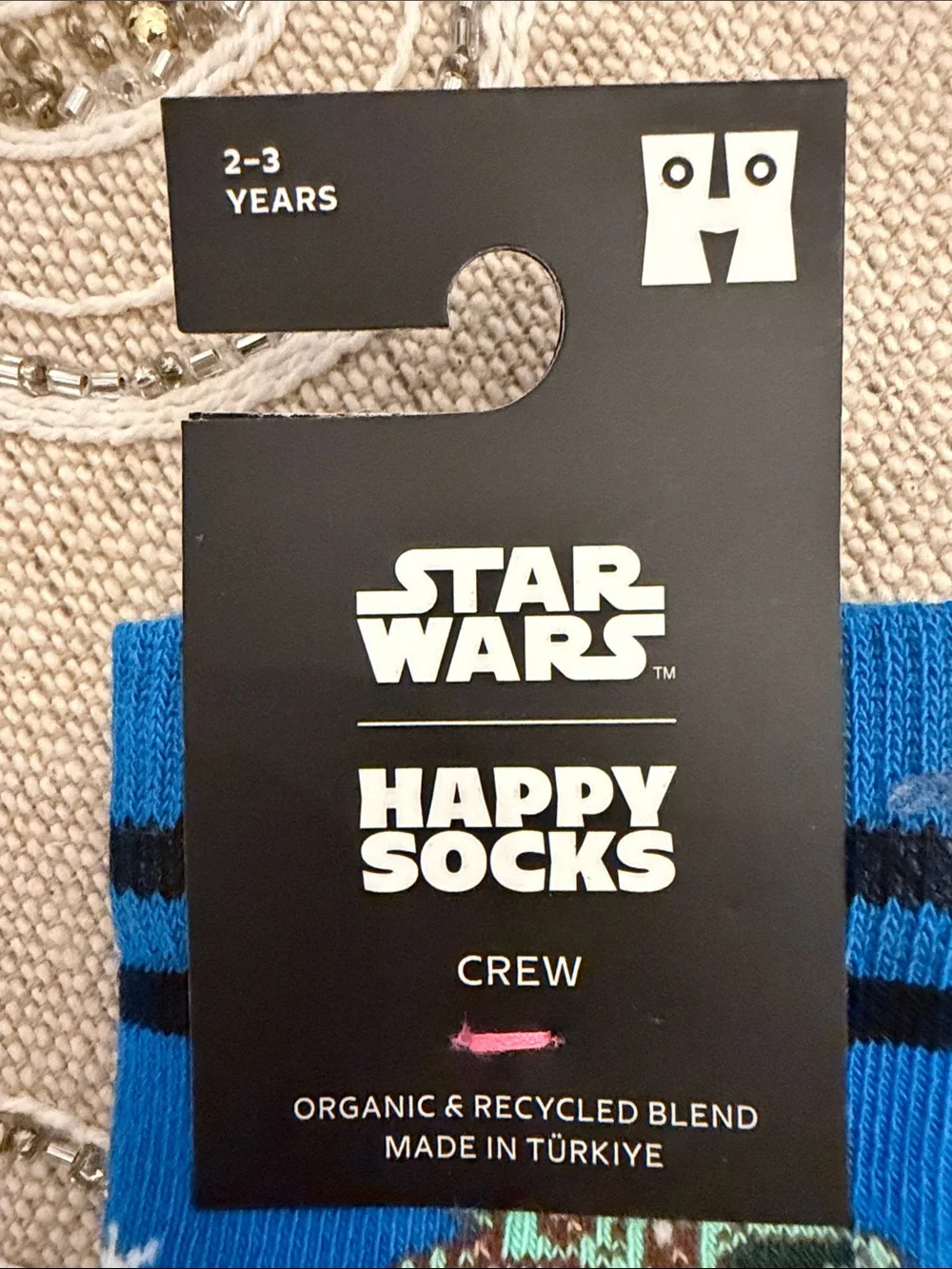 Star Wars Blue and Navy Baby Yoda & Mandalorian Kids Socks